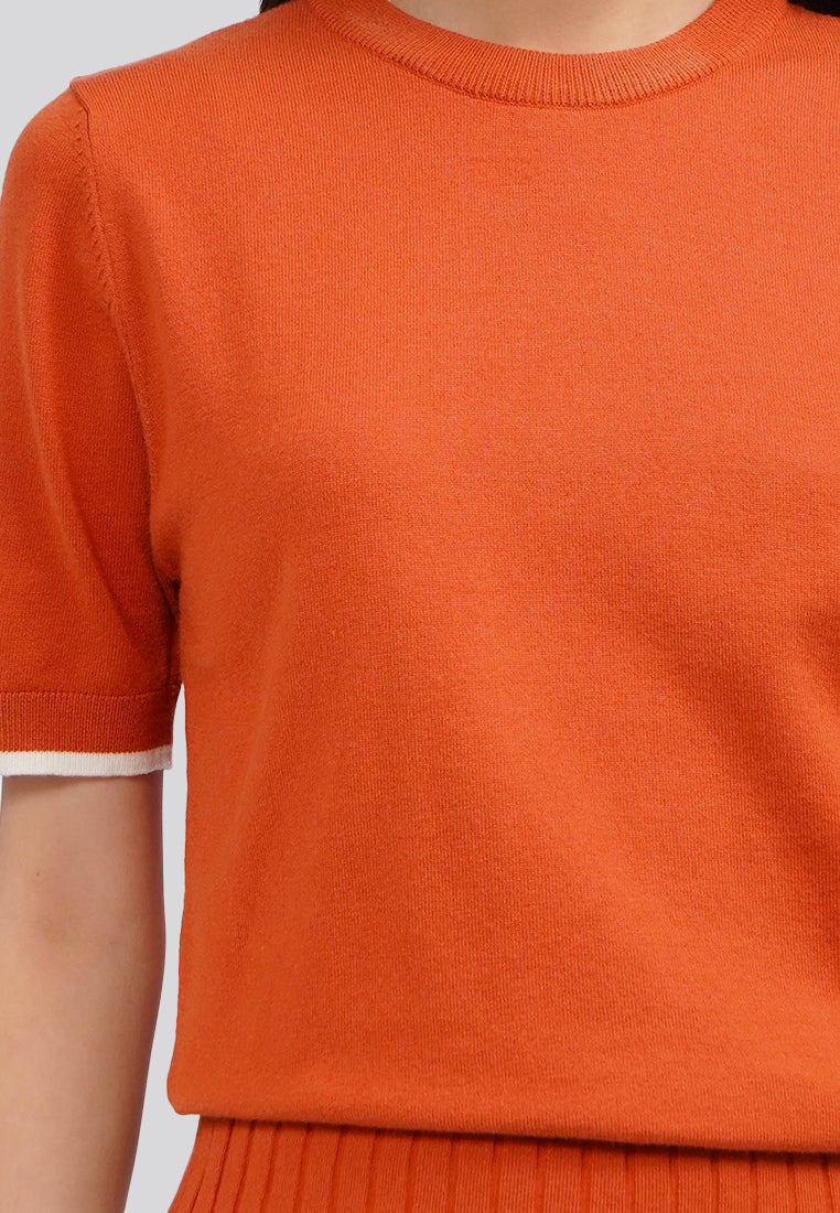 Short Sleeve Knit Top
