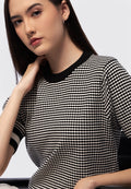 Short Sleeve Printed Knit Top