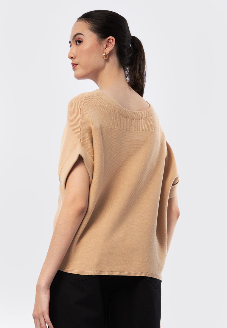 Short Sleeve Knit Top