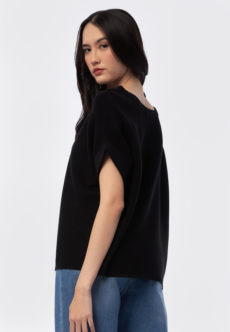 Short Sleeve Knit Top