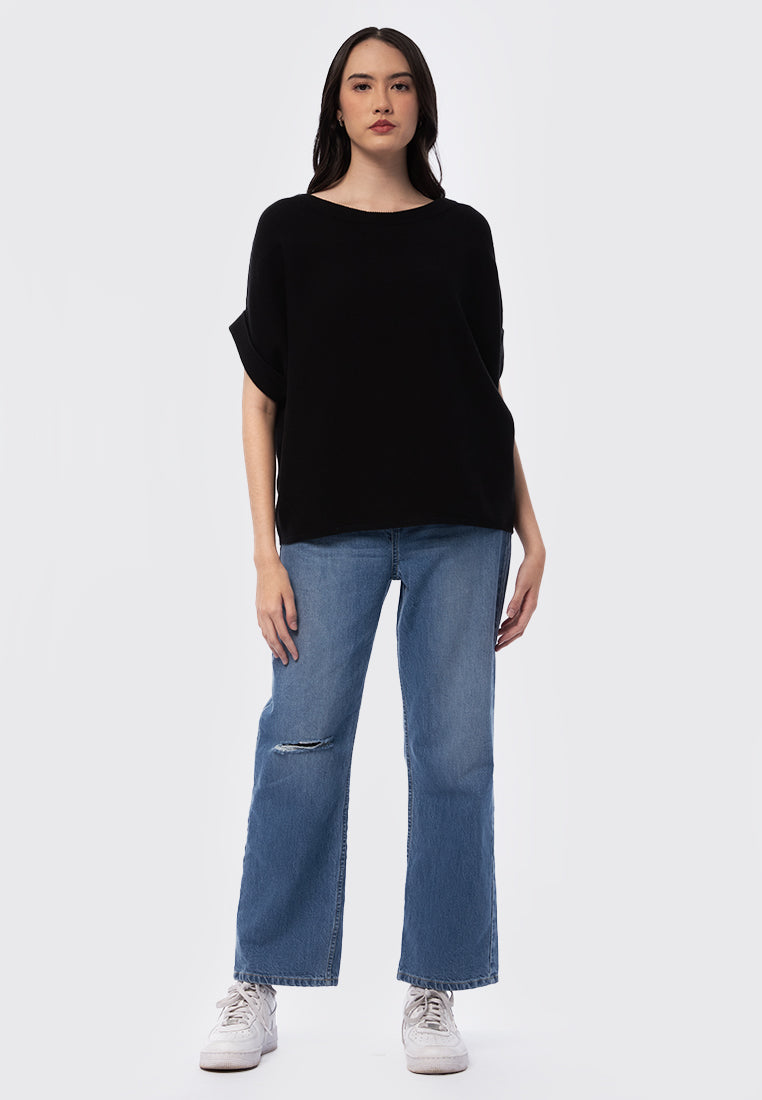 Short Sleeve Knit Top