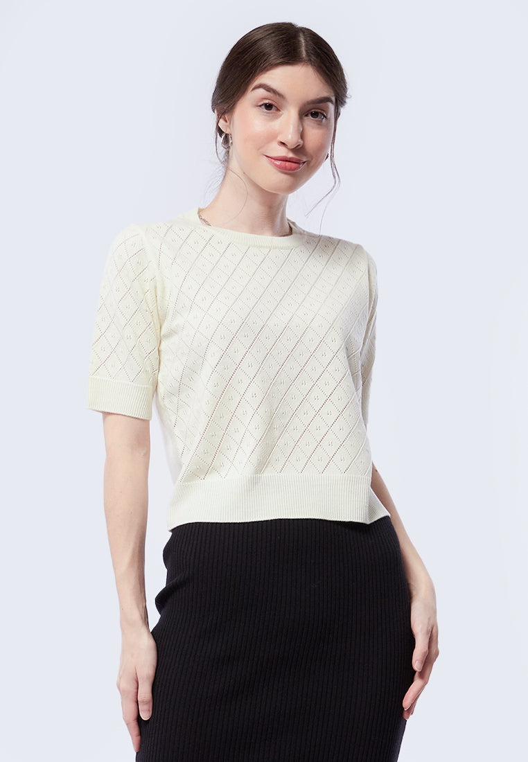 Short Sleeve Knit Top