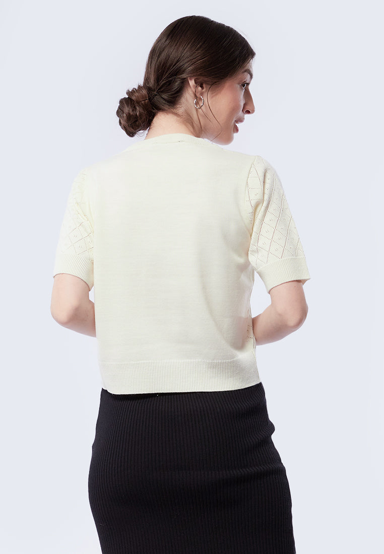 Short Sleeve Knit Top