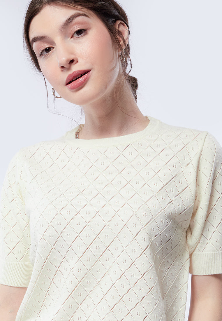 Short Sleeve Knit Top