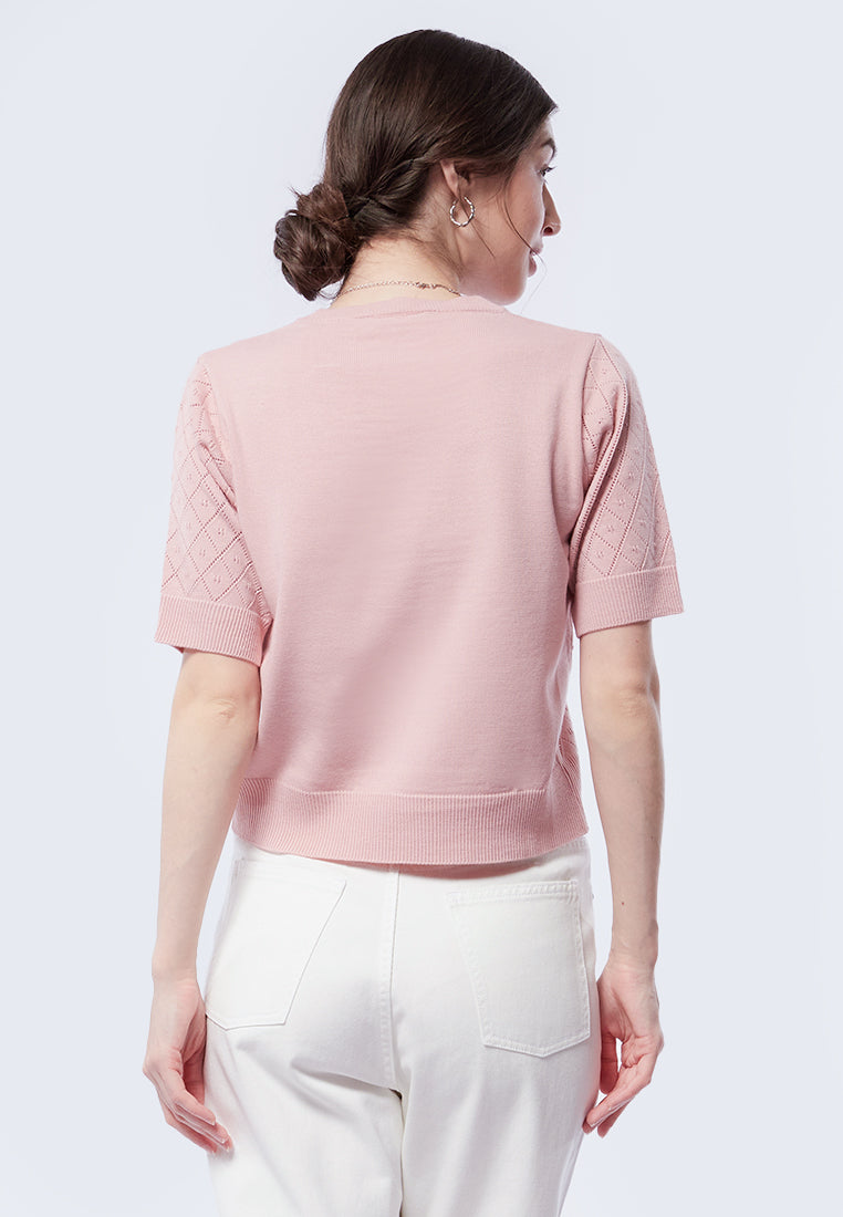 Short Sleeve Knit Top