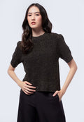 Puff Sleeves Knit Top