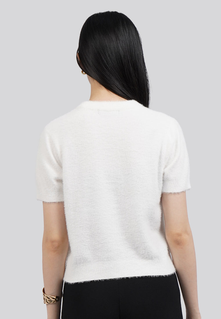 Moo Hair Short Sleeve Top