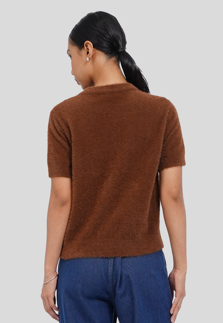 Moo-Hair Short Sleeve Top