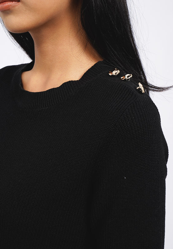 Knit Top with Button Details