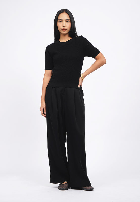 Knit Top with Button Details