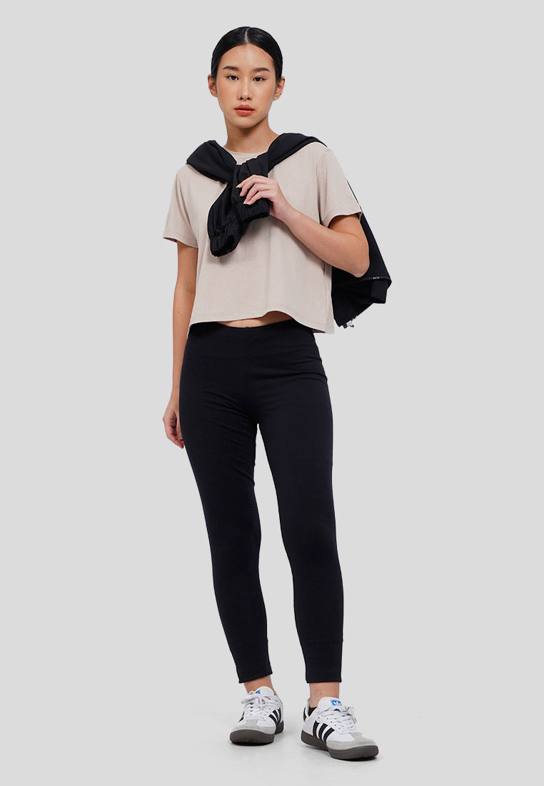 Short Sleeve Active Cropped T-Shirt