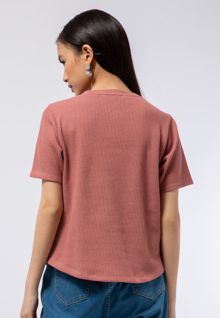 Short Sleeve Waffle T-shirt