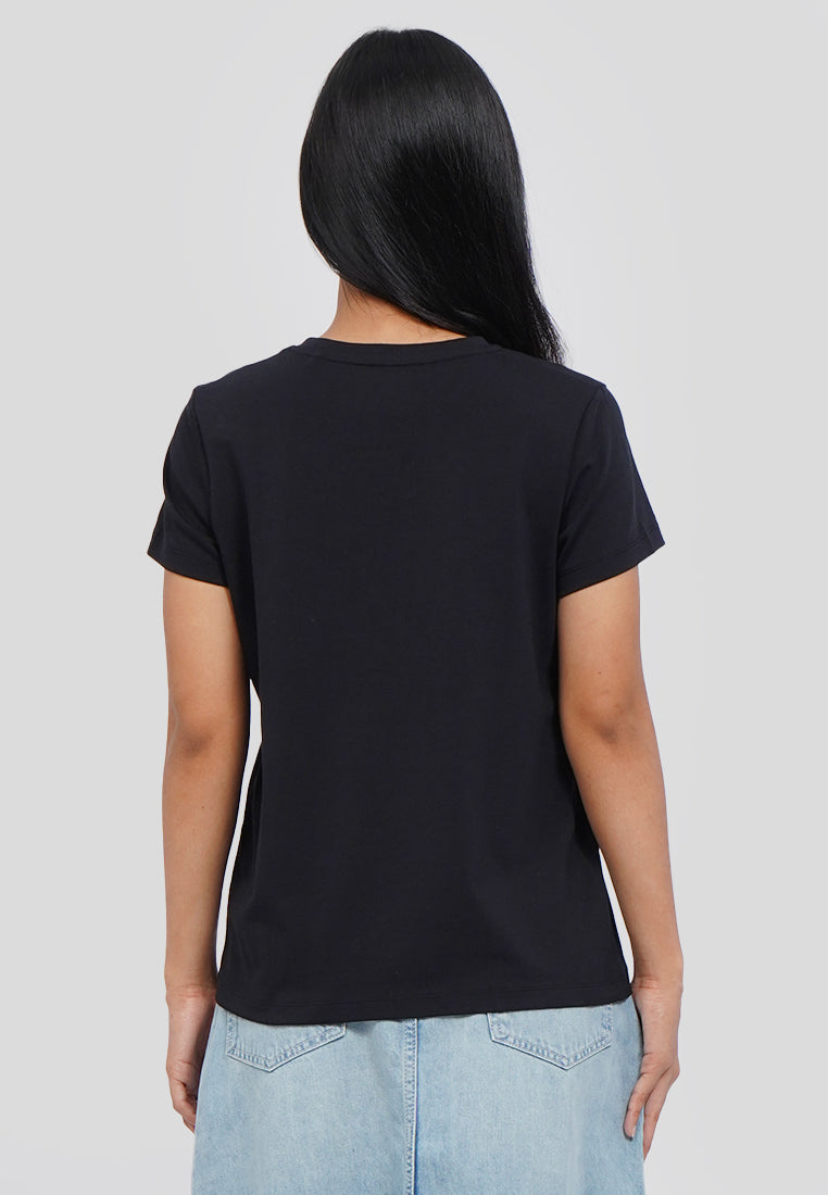 Basic V-Neck T-Shirt Black