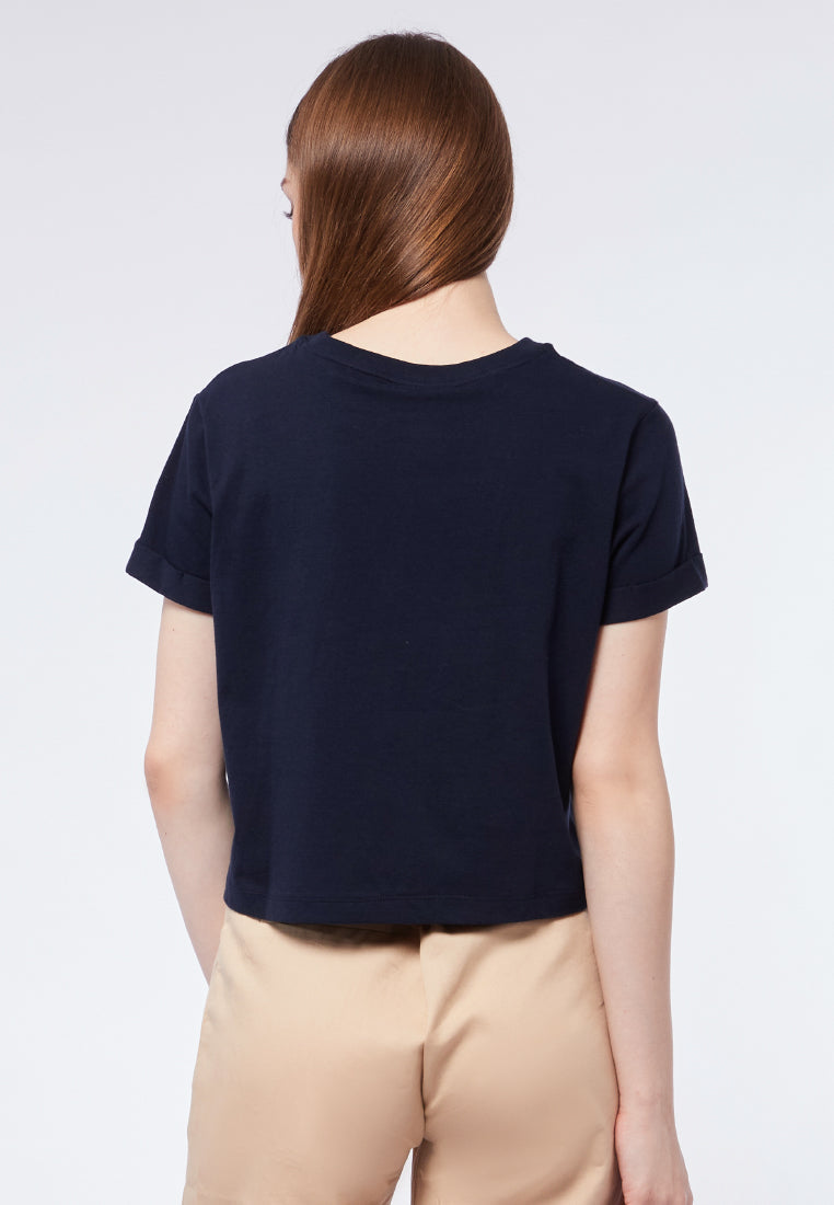 Regular Fit Round Neck T-shirt Navy