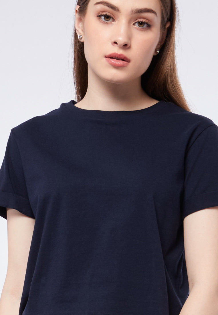 Regular Fit Round Neck T-shirt Navy