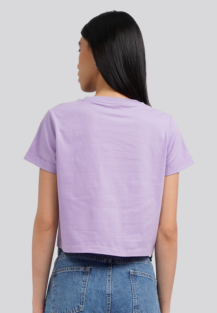 Basic Cropped Cotton T-Shirt