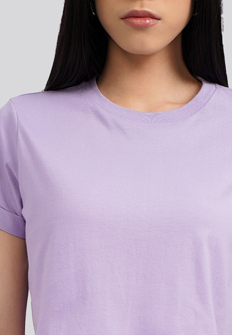 Basic Cropped Cotton T-Shirt