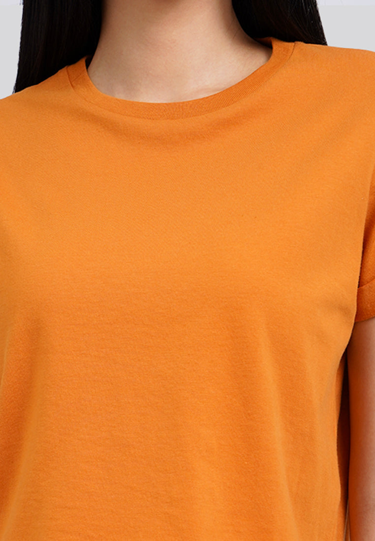 Basic Cropped Cotton T-Shirt