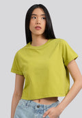 Basic Cropped Cotton T-Shirt