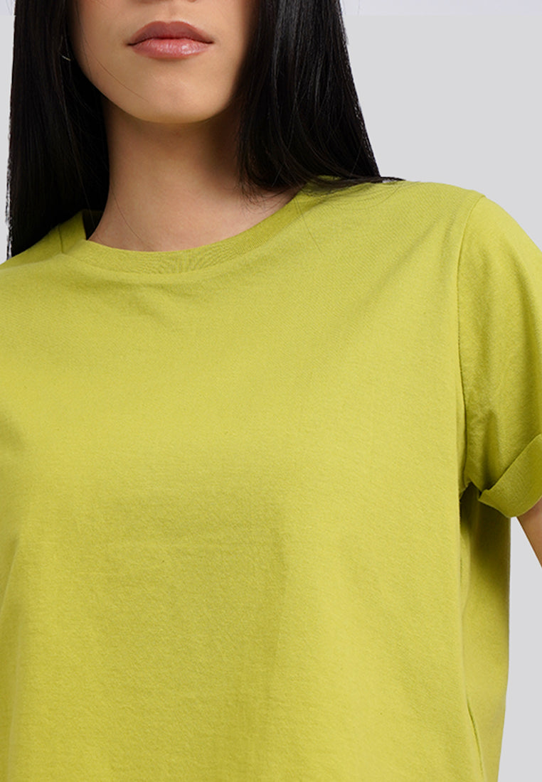 Basic Cropped Cotton T-Shirt
