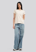 Basic Round Neck Cotton T-Shirt Grey