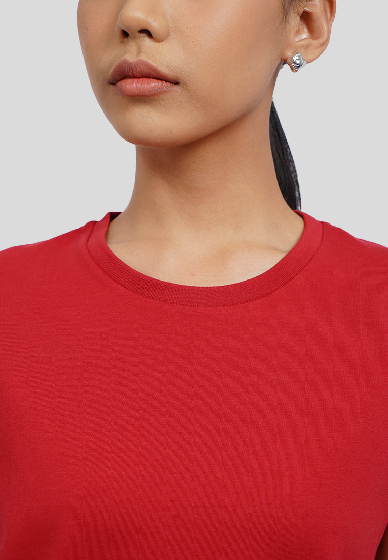 Basic Round Neck Cotton T-Shirt