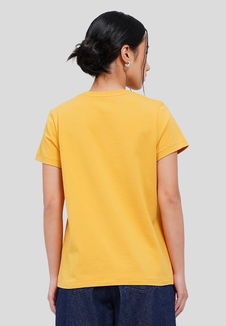 Basic Round Neck Cotton T-Shirt