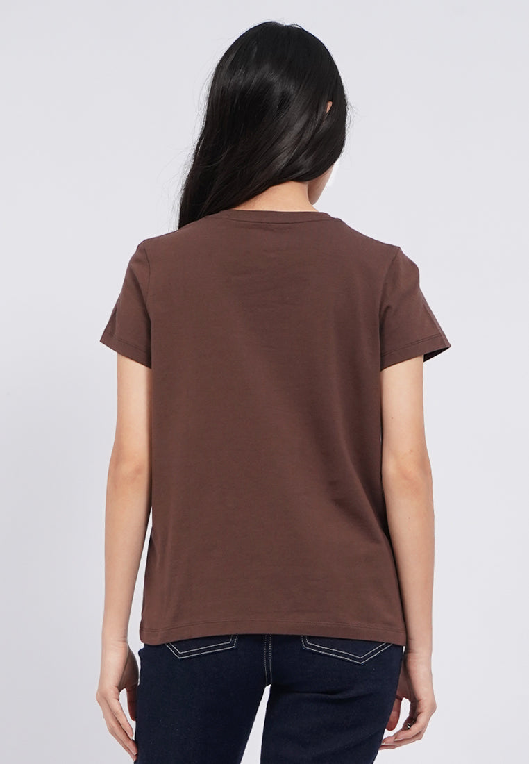 Basic Round Neck Cotton T-Shirt