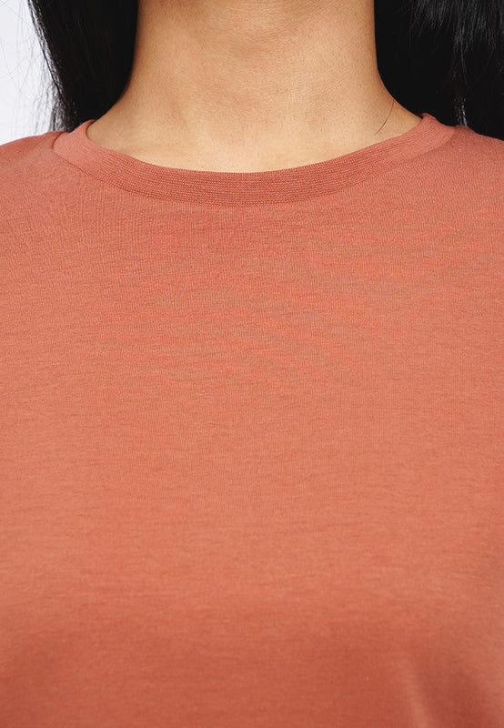 Basic Round Neck Cotton T-Shirt