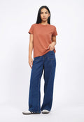 Basic Round Neck Cotton T-Shirt
