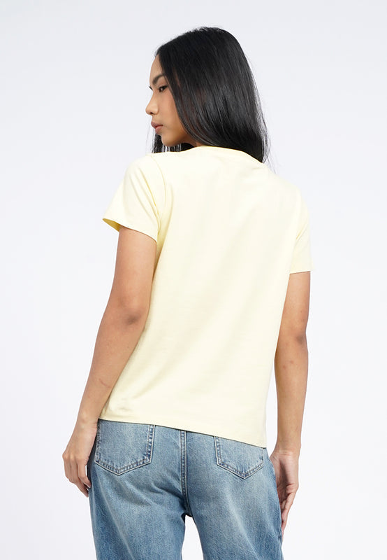 Basic V-Neck Cotton T-Shirt