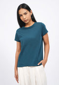 Basic Round Neck Cotton T-Shirt