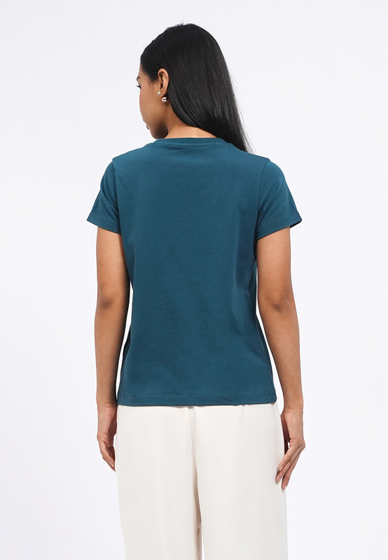 Basic Round Neck Cotton T-Shirt