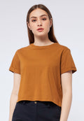 Regular Fit Round Neck T-shirt Bronze
