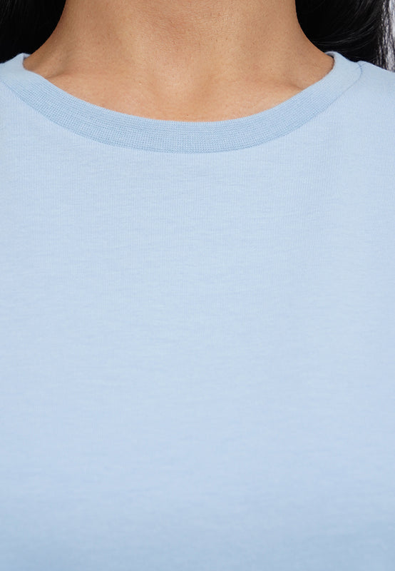 Basic Round Neck Cotton T-Shirt