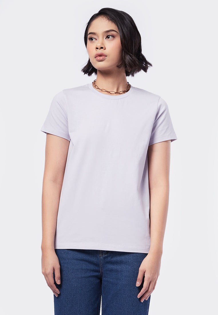 Basic Round Neck Cotton T-Shirt