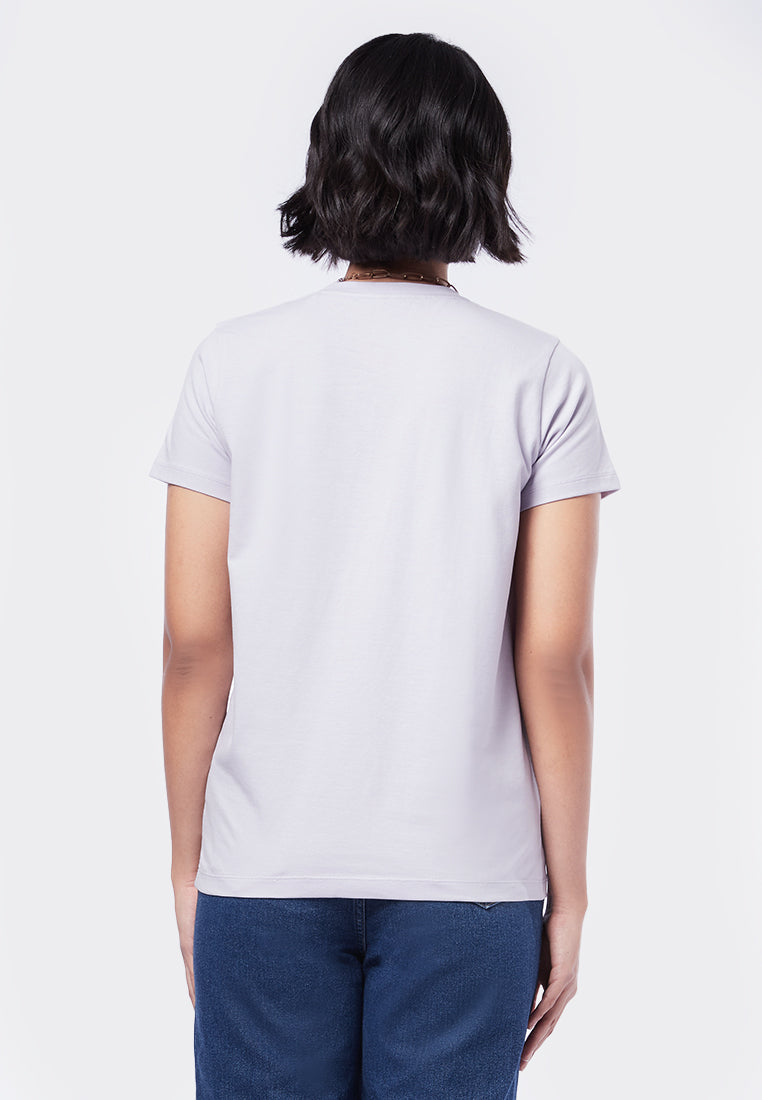Basic Round Neck Cotton T-Shirt