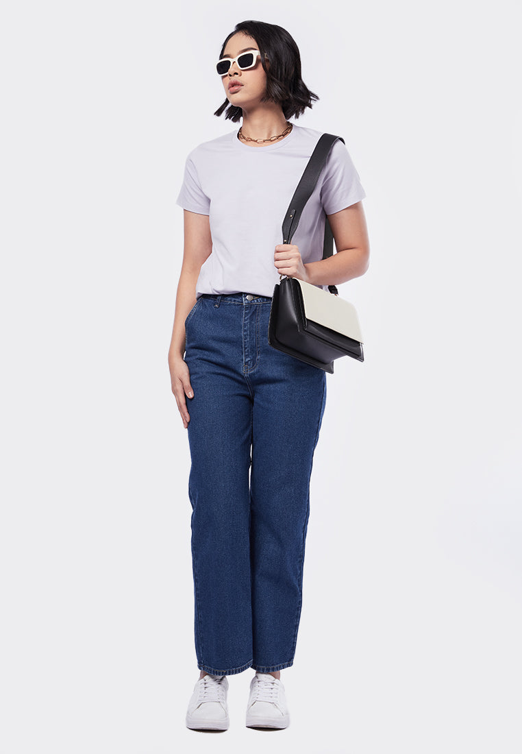 Basic Round Neck Cotton T-Shirt