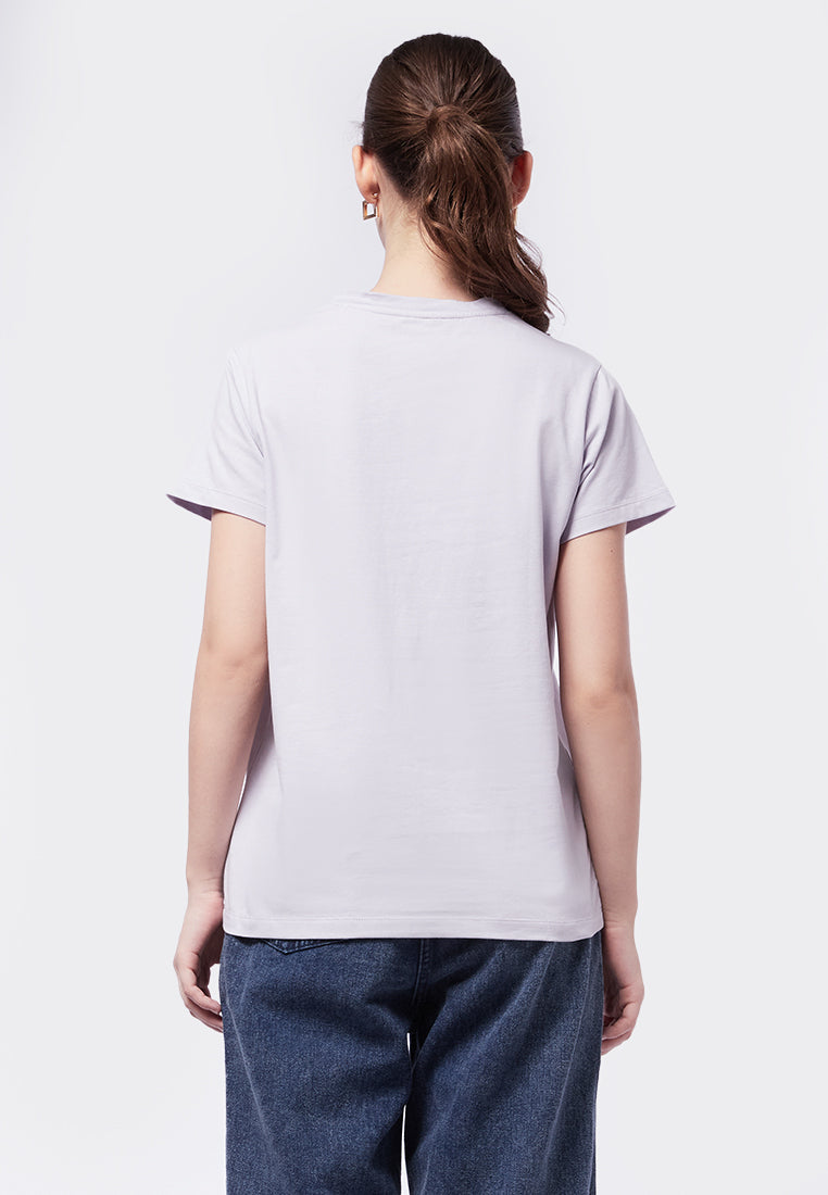 Basic V-Neck Cotton T-Shirt