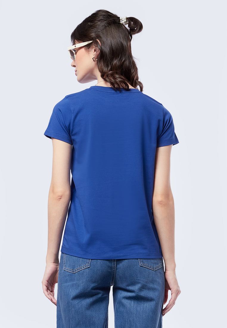 Basic Round Neck Cotton T-Shirt