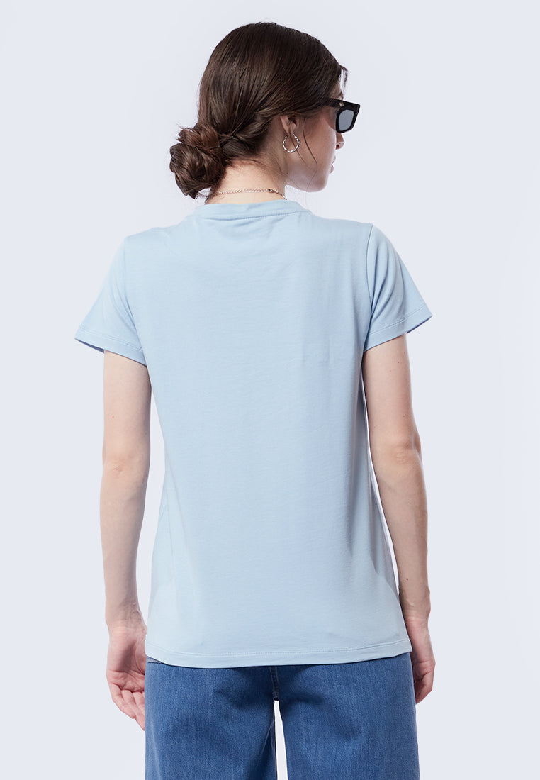 Basic V-Neck Cotton T-Shirt