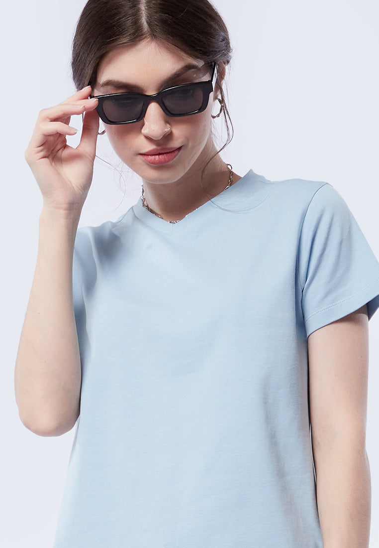 Basic V-Neck Cotton T-Shirt