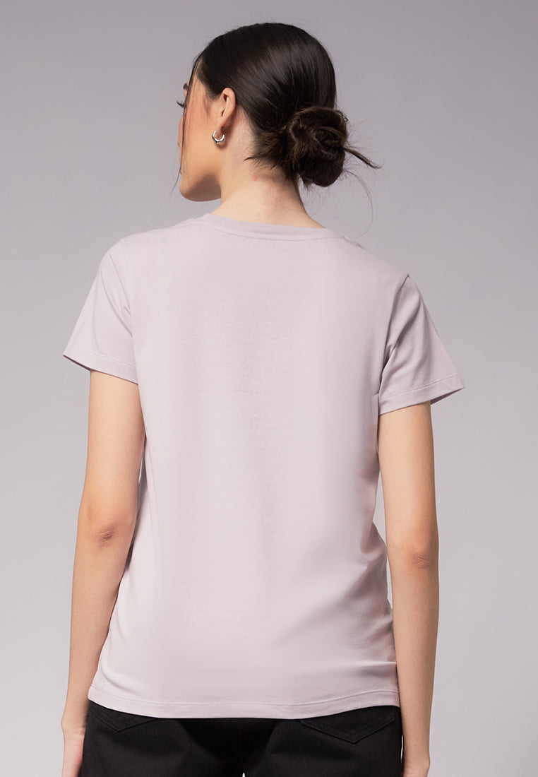 Basic Round Neck Cotton T-Shirt