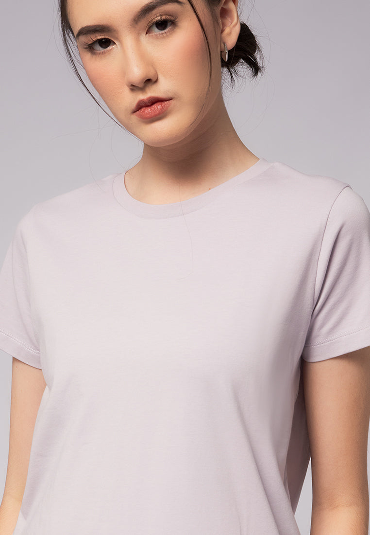 Basic Round Neck Cotton T-Shirt