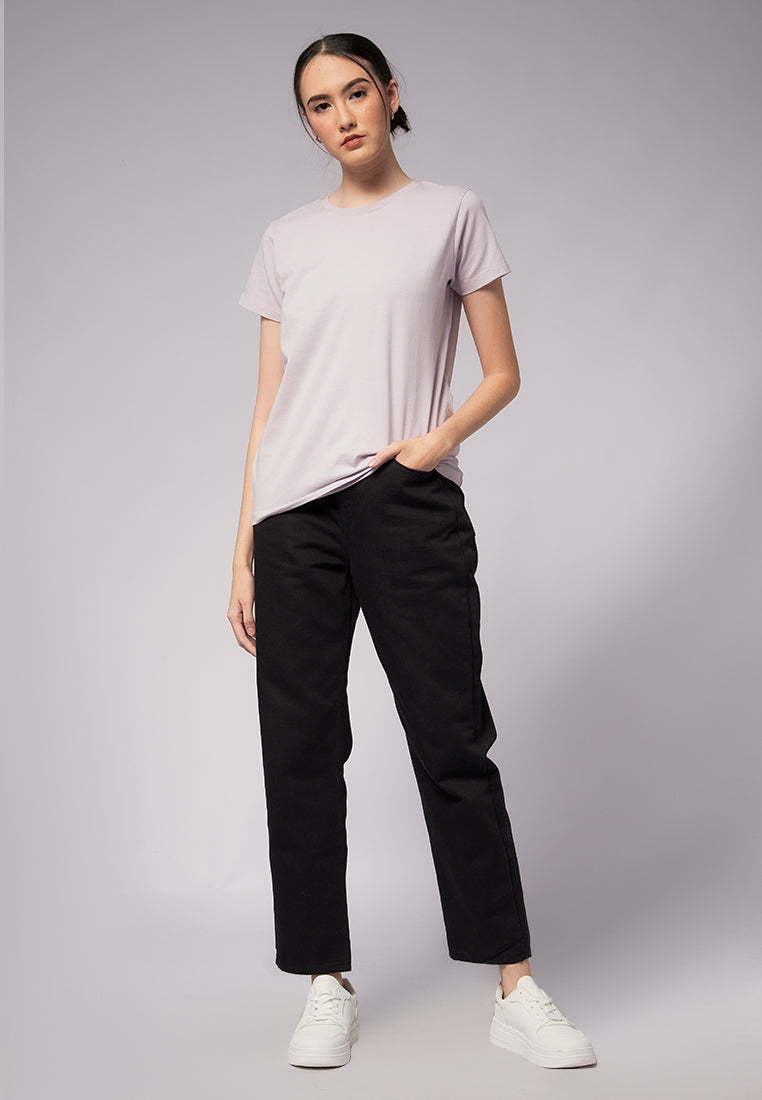 Basic Round Neck Cotton T-Shirt