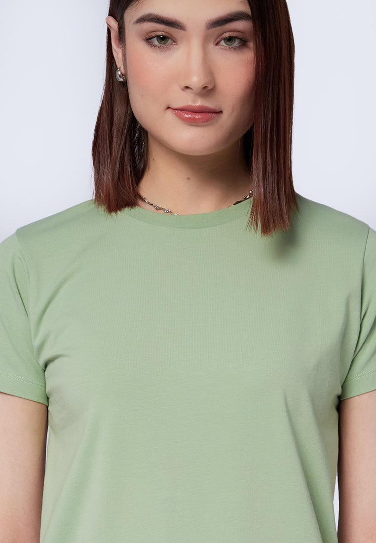 Basic Round Neck Cotton T-Shirt
