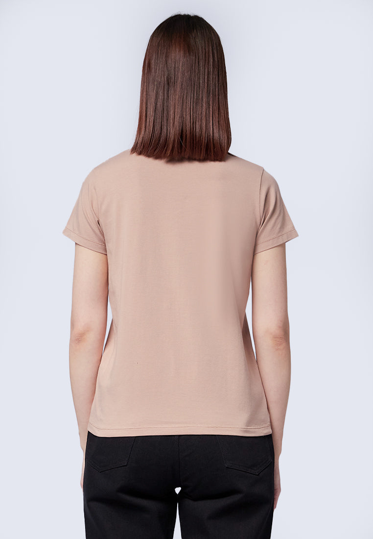 Basic Round Neck Cotton T-Shirt
