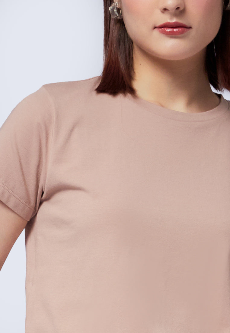 Basic Round Neck Cotton T-Shirt