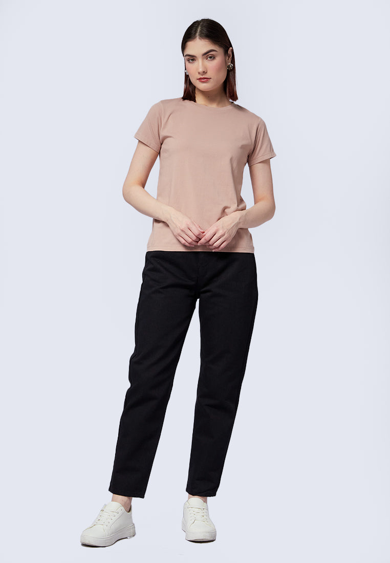 Basic Round Neck Cotton T-Shirt