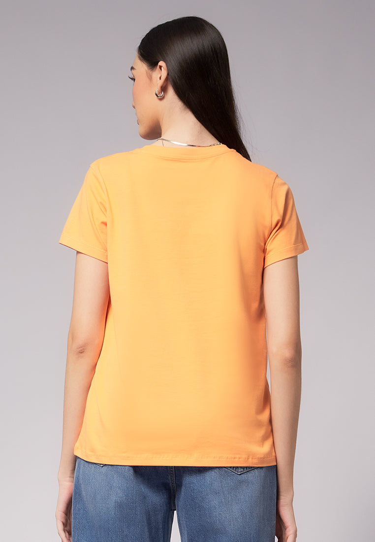 Basic Round Neck Cotton T-Shirt